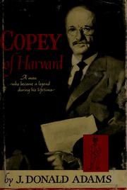 Cover of: Copey of Harvard: a biography of Charles Townsend Copeland.