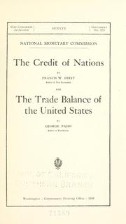Cover of: credit of nations