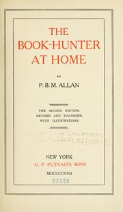 Cover of: The book-hunter at home