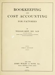 Cover of: Bookkeeping and cost accounting for factories