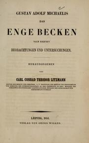 Cover of: Das enge Becken, nach eigenen Beobachtungen und Untersuchungen.