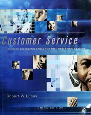 Cover of: Customer service by Robert W. Lucas