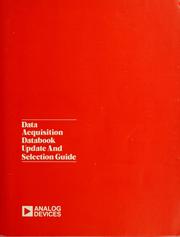 Cover of: Data acquisition databook update and selection guide 1986 by Analog Devices, inc.