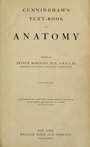 Cover of: Cunningham's text-book of anatomy