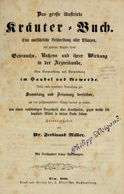 Cover of: Das grosse illustrirte Kräuter-Buch by Ferdinand von Mueller