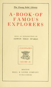 Cover of: A book of famous explorers