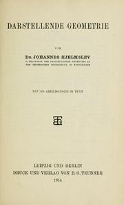 Cover of: Darstellende Geometrie. by Johannes Trolle Hjelmslev