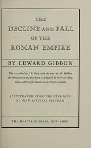 Cover of: The decline and fall of the Roman Empire by Edward Gibbon