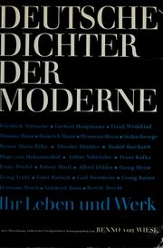 Cover of: Deutsche Dichter der Moderne. by Benno von Wiese