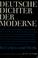 Cover of: Deutsche Dichter der Moderne.