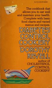 Cover of: Diabetes control cookery