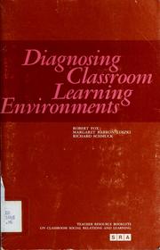 Cover of: Diagnosing classroom learning environments