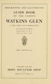 Cover of: Descriptive and illustrated guide book of the famous Watkins Glen | J. D. Hope