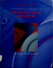 Cover of: A diagnostic approach to organizational behavior by Judith R. Gordon