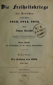 Cover of: Die Freiheitskriege der Deutschen in den Jahren 1813, 1814, 1815