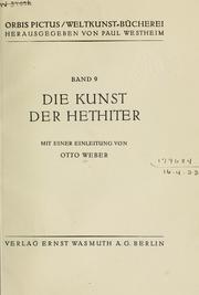Cover of: Die Kunst der Hethiter