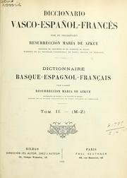 Cover of: Diccionario vasco-español-francés ...: Dictionnaire basque-espagnol-français ...