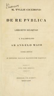 De republica by Cicero