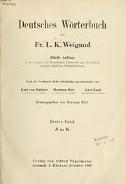 Cover of: Deutsches Wörterbuch by F. L. K. Weigand