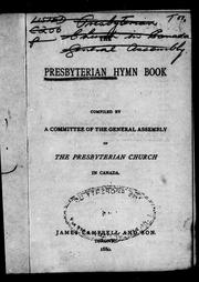 Cover of: The Presbyterian hymn book