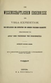 Cover of: Die wissenschaftlichen Ergebnisse der Vega-Expedition by Vega-expedition (1878-1880)