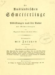 Cover of: Die ausländischen Schmetterlinge in Abbildungen nach der Natur by Eugen Johann Christoph Esper