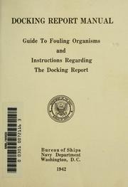 Cover of: Docking report manual by 