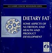 Cover of: Dietary fat by Stewart Truswell