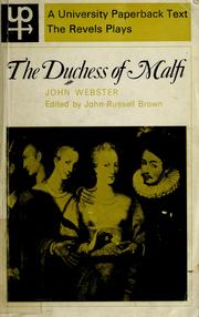 Cover of: The Duchess of Malfi