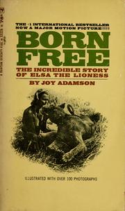 Cover of: Born free by Joy Adamson