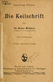 Cover of: Die Keilschrift