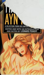 Cover of: The early Ayn Rand: a selection from her unpublished fiction