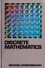 Cover of: Discrete mathematics by Richard Johnsonbaugh
