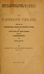 Cover of: Die fichtenkäfer Finnlands by Uunio Saalas