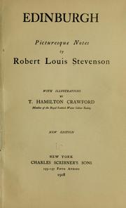 Cover of: Edinburgh by Robert Louis Stevenson
