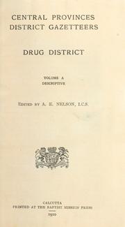 Cover of: Drug district. by Nelson, Arthur Edards Sir
