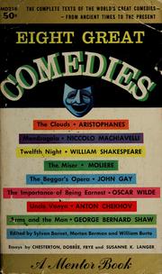 Cover of: Eight great comedies by Sylvan Barnet