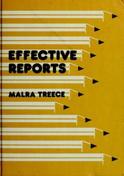 Cover of: Effective reports by Malra Treece