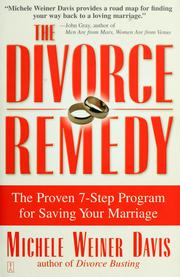 Cover of: The divorce remedy