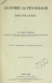 Cover of: Elemente der wissenschaftlichen Botanik by Julius Wiesner