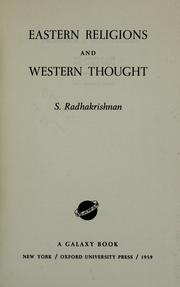 Cover of: Eastern religions and Western thought