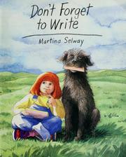Cover of: Don't forget to write by Martina Selway