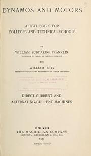 Cover of: Dynamos and motors by William S. Franklin