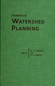 Cover of: Economics of watershed planning