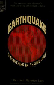 Cover of: Earthquake by L. Don Leet