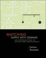 Matching supply with demand by Gerard Cachon