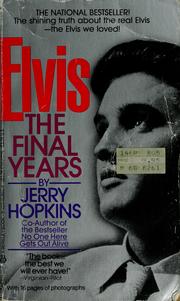 Cover of: Elvis, the final years