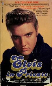 Cover of: Elvis in private