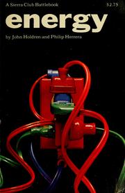 Cover of: Energy by John P. Holdren