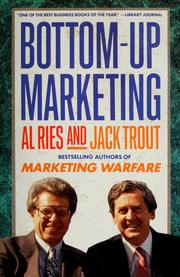 Cover of: Bottom-up marketing